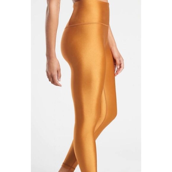 Athleta Elation Shine Tight In Tuscan Gold Size XL NWOT - Picture 3 of 9